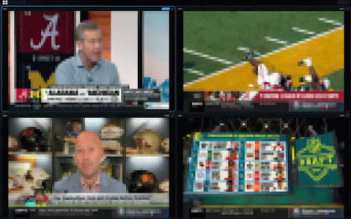LiveGrid TV Multiview :: Split YouTube TV into a multiview grid of panes with single-pane audio focus.