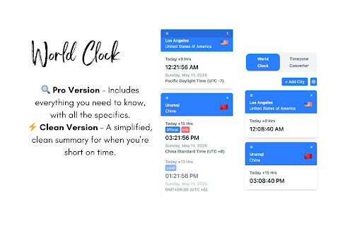 Time Zone Converter - Global Time Buddy :: GTB is your all-in-one world time zone converter and global clock.