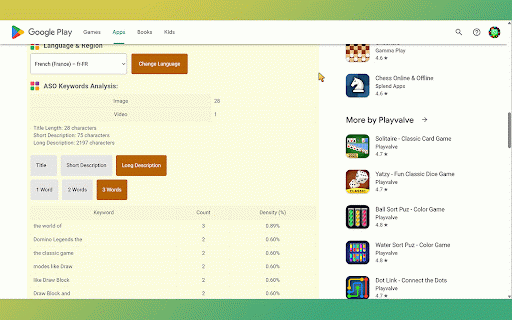 Play Store ASO Tweak by TaoufikGFX :: An extension to display ASO app details on Google Play Store pages.