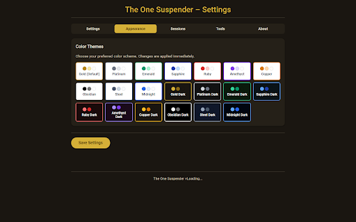 The One Suspender - UnaSuspender :: Auto-suspend inactive tabs with full manual controls and preferences.