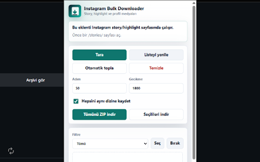 Instagram Bulk Downloader :: Helps you bulk-download Instagram profile, story, and highlight media you can already view in the browser.