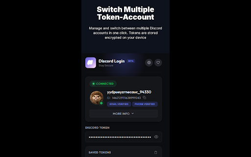 Token Login for Discord :: Connect to Discord using your token.