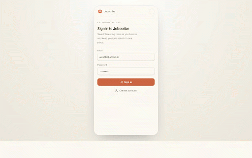 Jobscribe - Job Saver :: Save job postings from LinkedIn, Indeed, and more to Jobscribe with one click