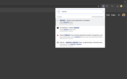 Fast Bookmark Search :: Ultra-fast bookmark search with smart indexing and configurable history