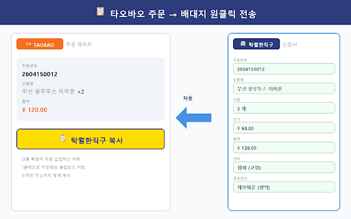탁월한직구 셀러툴 :: 중국 구매대행 셀러를 위한 올인원 도구 - AI주문관리(OMS), 마진계산, 중국택배추적, 실시간환율, AI통관분석, 원클릭접수
