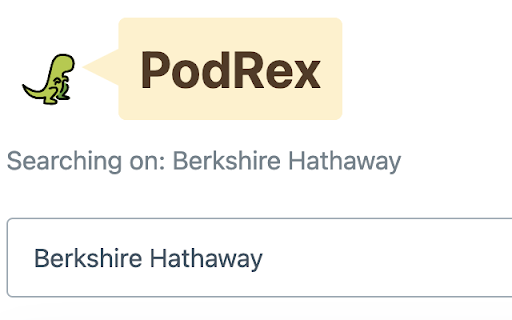 PodRex :: Get podcast recommendations as you browse the web!