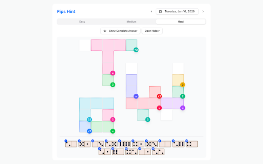 Pips Hint :: Get spoiler-safe Pips hints, next logic, and helper tools for the daily NYT Pips puzzle.