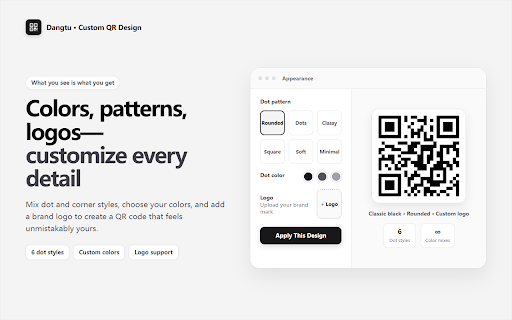 Dangtu - QR Code Generator & Scanner (Free) :: Free QR code generator & scanner. Create custom QR codes with logo, color, batch export, and URL to QR code. 100% private & local.