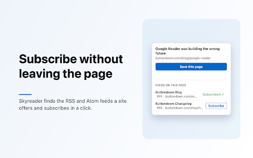 Skyreader :: Save the page you're reading to Skyreader, or subscribe to its feeds.