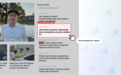 Reporter (Azure) :: Pick any page element and report it (bug, story, issue) to Azure DevOps — with screenshot, comments and on-page badges.