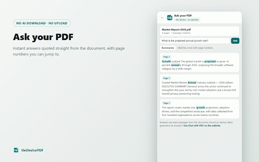 OnDevicePDF - Offline PDF Tools: Merge, Split & Compress :: Merge, split, rotate, reorder & compress PDFs, ask questions, view PDFs - 100% on-device in your browser. No uploads, no account.