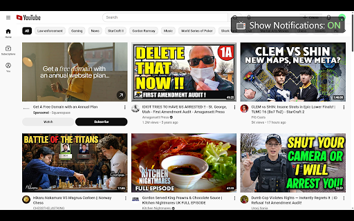 YouTube Classic :: Reverts YouTube to its classic design (before all the rounded corners) + redirects YouTube Shorts + blocks thumbnail ads.