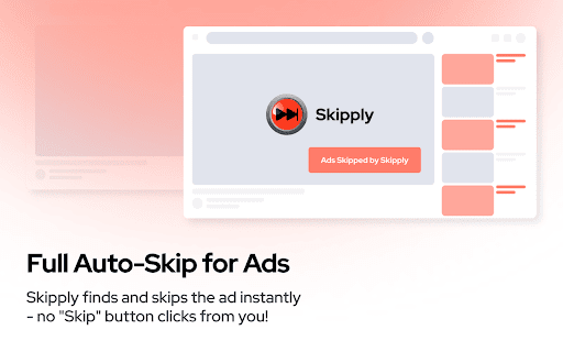 skipply :: Skipply – Automatic Ad Skipping & Fast-Forward for YouTube & Dailymotion
Enjoy videos without interruptions.
Skipply automatically…