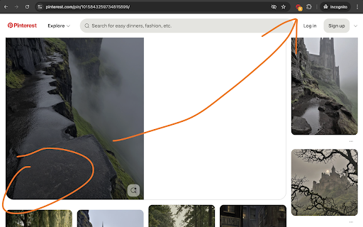 Hide Pinterest AI Note :: Hides "AI modified" label on Pinterest pin pages.