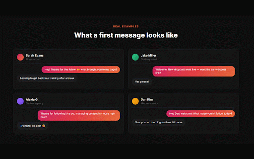 FollowToDM - DM New Instagram Followers :: Start Sending Personalized DMs To New Instagram Followers Without Looking Automated & Grow Your Revenue