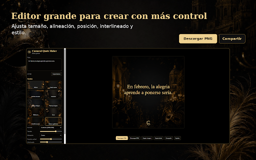 Carnaval Quote Maker :: Create elegant Carnival quote images in seconds.