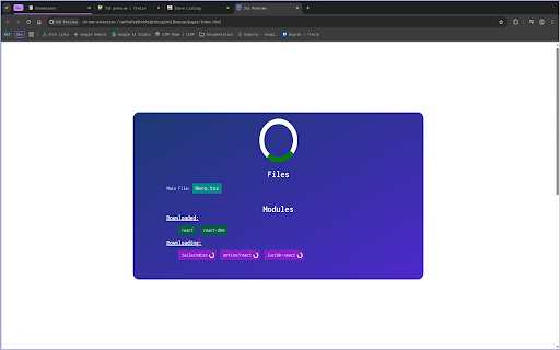 JSX Preview :: An extension that allows you to open self contained jsx/tsx files
