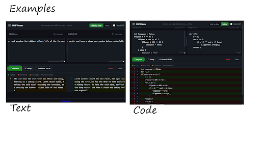 Diff Viewer :: Lightweight offline diff comparison tool for text and code.