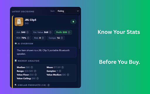 FlipPilot :: Scan Facebook Marketplace listings and find high-confidence flip opportunities.
