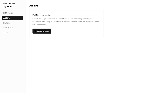 AI Bookmark Organizer :: Automatically organize your bookmarks with AI into a clean, flat folder structure.