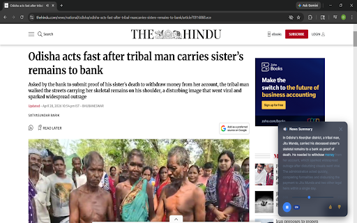 News Whisper Reader :: Listen to AI-summarised news in English, Hindi & Marathi. One click on any news article.