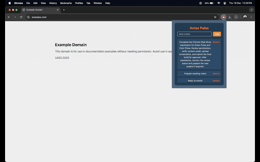NotesPulse :: A simple, fast notes extension that lets you save, manage, and delete notes instantly right from your browser toolbar