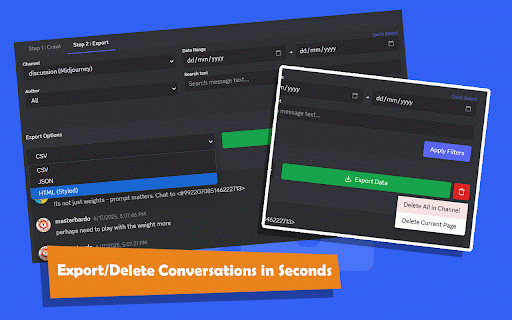 Discord History Fetcher :: Fetch and export Discord message history