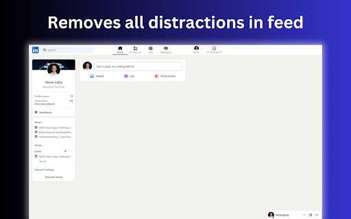 LinkedOut: Distraction Blocker for LinkedIn™ :: A powerful Chrome extension designed to eliminate distractions on LinkedIn, delivering a seamless and focused browsing experience.