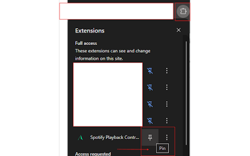 Spotify-Web Playback Controller :: Complete Spotify-Web playback control with track navigation, volume and keyboard control.