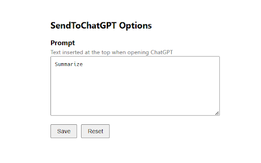 SendToChatGPT :: Open ChatGPT with a prompt and the current tab URL.
