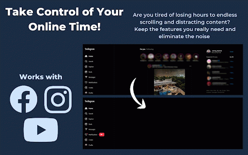 Stop Wasting Your Time :: Block distracting content on Facebook, YouTube, Instagram to stay focused and productive!