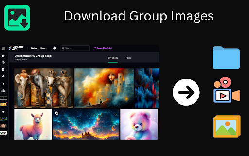 DeviantArt Images Downloader :: Bulk download DeviantArt images & videos instantly. 100% local processing, no tracking, no data sent.