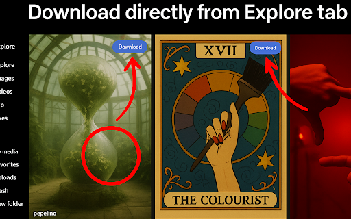Sora Image Downloader - for sora.chatgpt.com | soraDownloader.com :: Download Sora-generated images from sora.chatgpt.com in multiple formats (PNG, JPG, WebP, SVG) with high quality conversion