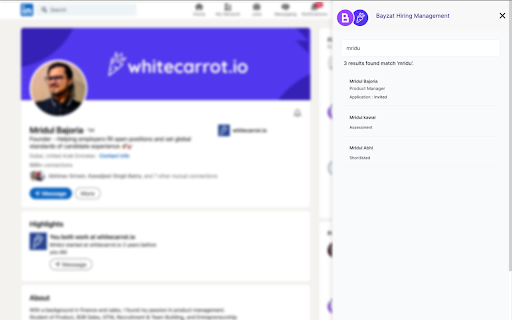 Whitecarrot Hiring Management :: Add candidates & Review candidate submissions in ease.