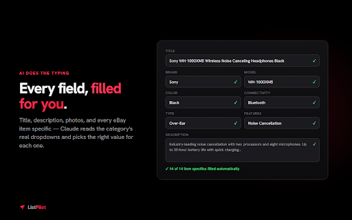 ListPilot :: Turn any product into an eBay or Facebook Marketplace listing in seconds.