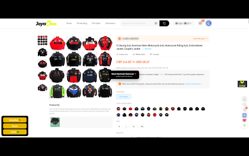 Joyagoo Warm Reminder Remover :: A simple tool that removes the Warm Reminder pop-up and adds helpful shortcuts to make Joyagoo shopping easier.