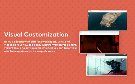 Clear New Tab :: Replace your new tab page with customizable wallpapers including images, GIFs, and videos