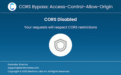 CORS Bypass : Access-Control-Allow-Origin :: Easily add (Access-Control-Allow-Origin: *) rule to the response header globally.