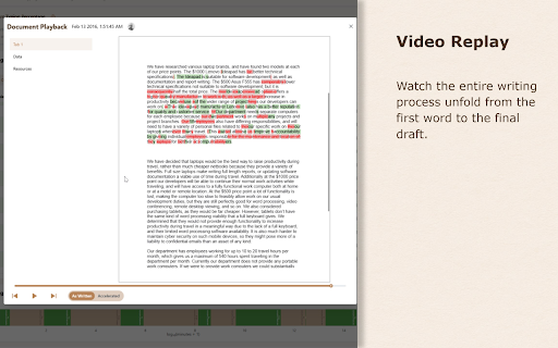 Writeous - Google Docs Cheat Detection :: The essential tool for teachers to monitor Google Docs for AI content, copy-paste events, and unusual writing styles.