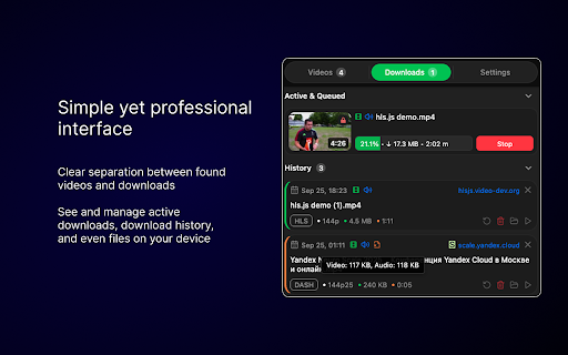 MAX Video Downloader – download HLS, DASH, MP4/WEBM, LIVE streams :: FREE video downloader for HLS (.m3u8), MPEG-DASH (.mpd), Direct media (.mp4, .webm). Record LIVE streams. Extract audio and subs.
