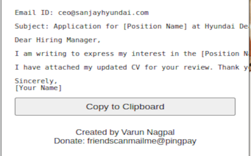 LinkedIn Job Apply Assist :: Extracts LinkedIn job posts and generates a quick job application email using AI.