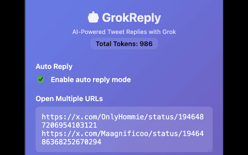 AI Tweet Reply Assistant for X (Twitter) :: Generate AI-powered tweet replies using Grok API with one click