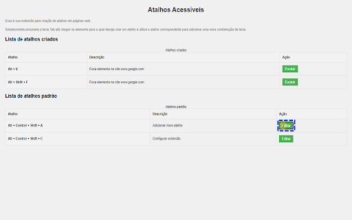 Accessible Shortcuts :: Enables the creation of accessible keyboard shortcuts for focusing on elements within a web page.