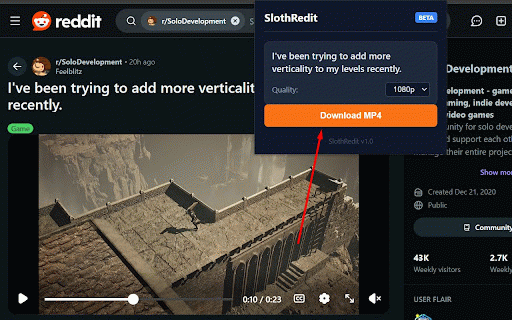 SlothRedit – Reddit Video Downloader :: Save Reddit videos instantly as MP4 — fast, simple, one-click Reddit video downloader.