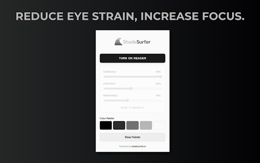 ShadeSurfer Black & White Reader Mode :: Turn any webpage into a crisp, distraction-free e-paper display for increased focus.