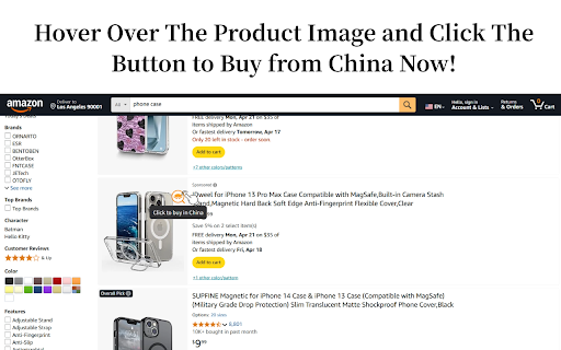 Buy from China - HandHunt :: Buy from China while browsing global shopping sites. One click to find similar items from Chinese platforms and save money!