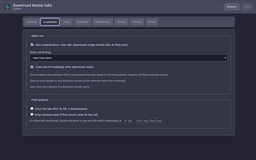 Download Media Tabs :: Download all open tabs that are a single media file (image, audio, video, PDF).