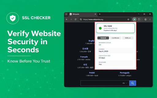 SSL Checker :: Use SSL Checker to check HTTPS certificates, verify SSL details, and monitor certificate expiration dates.
