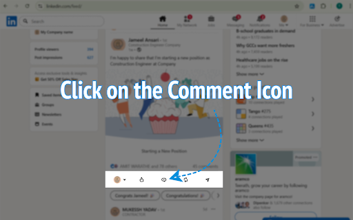 LinkedIn Comment Pro :: LinkedIn Comment Pro helps you craft professional LinkedIn comments using AI.