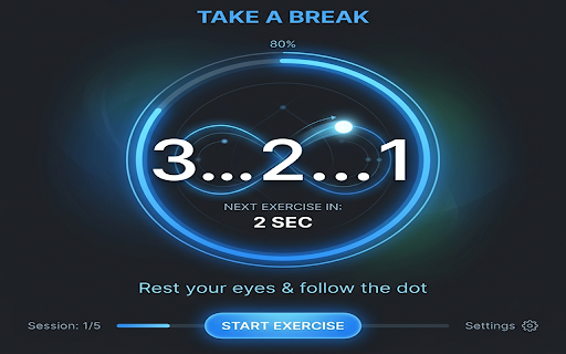 EyeRest: 20-20-20 Rule Eye Care & Rest Timer :: Prevent eye strain and dry eyes with smart 20-20-20 rule reminders and guided exercises. Optimized for digital wellness.